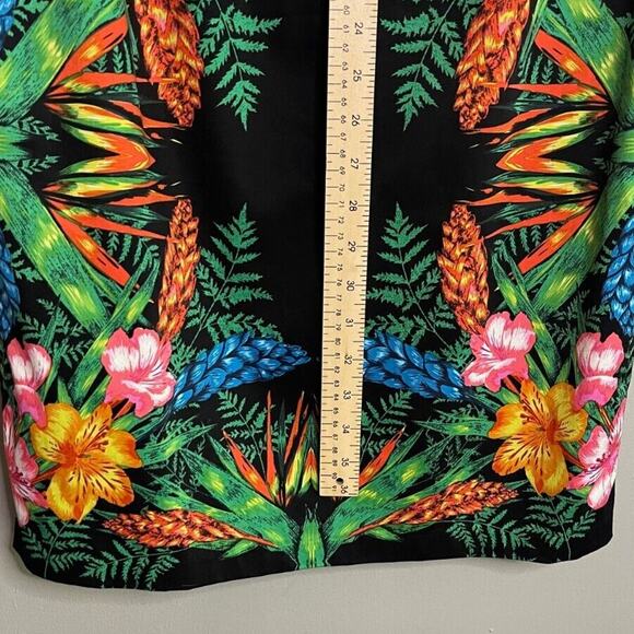 Linea Domani Dress Size 10 Botanical Sheath Tropical Floral Office Business - Picture 4 of 8